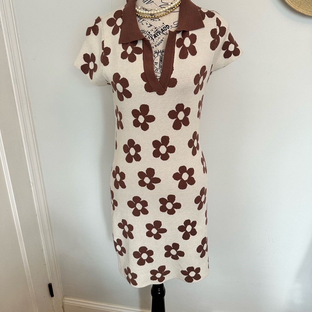 RSQ Pac Sun Polo Collar Stretch Mini Dress